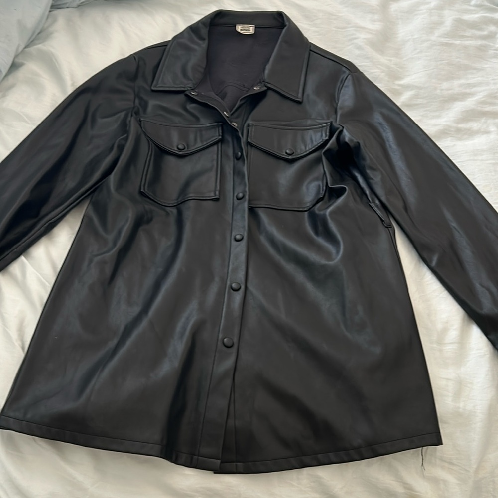 Faux Leather Jacket